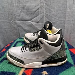 Nike Air Jordan 3 Retro Wolf Grey Men Basketball Shoes size 11